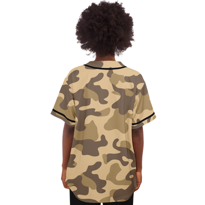 Camo Baseball Jersey | Khaki Camouflage