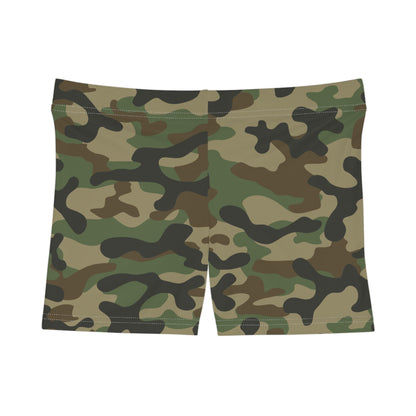 Women's Camo Shorts | Tight Fit | Military Brown Camouflage