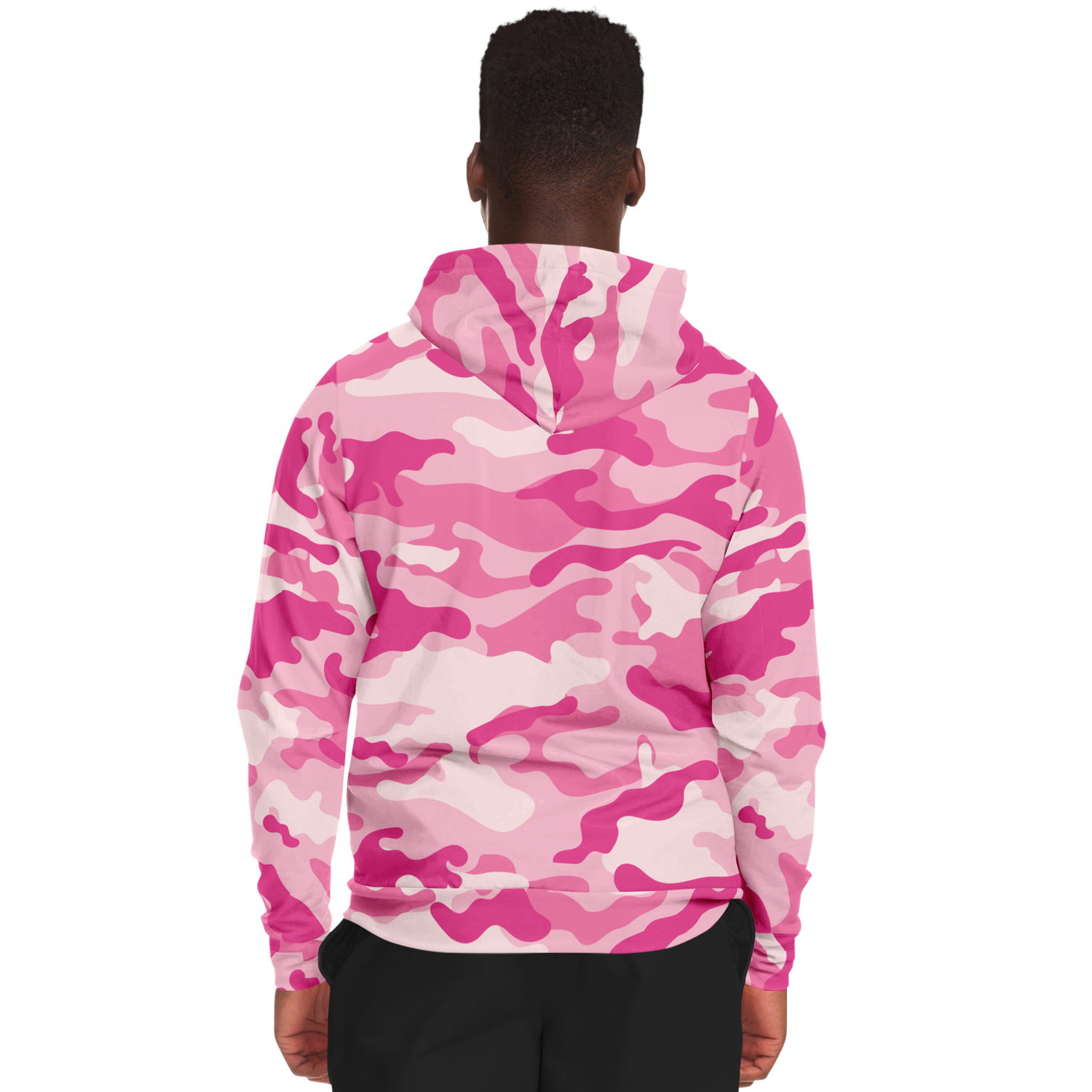 Zip-Up Hoodie | Lavender Pink Camouflage