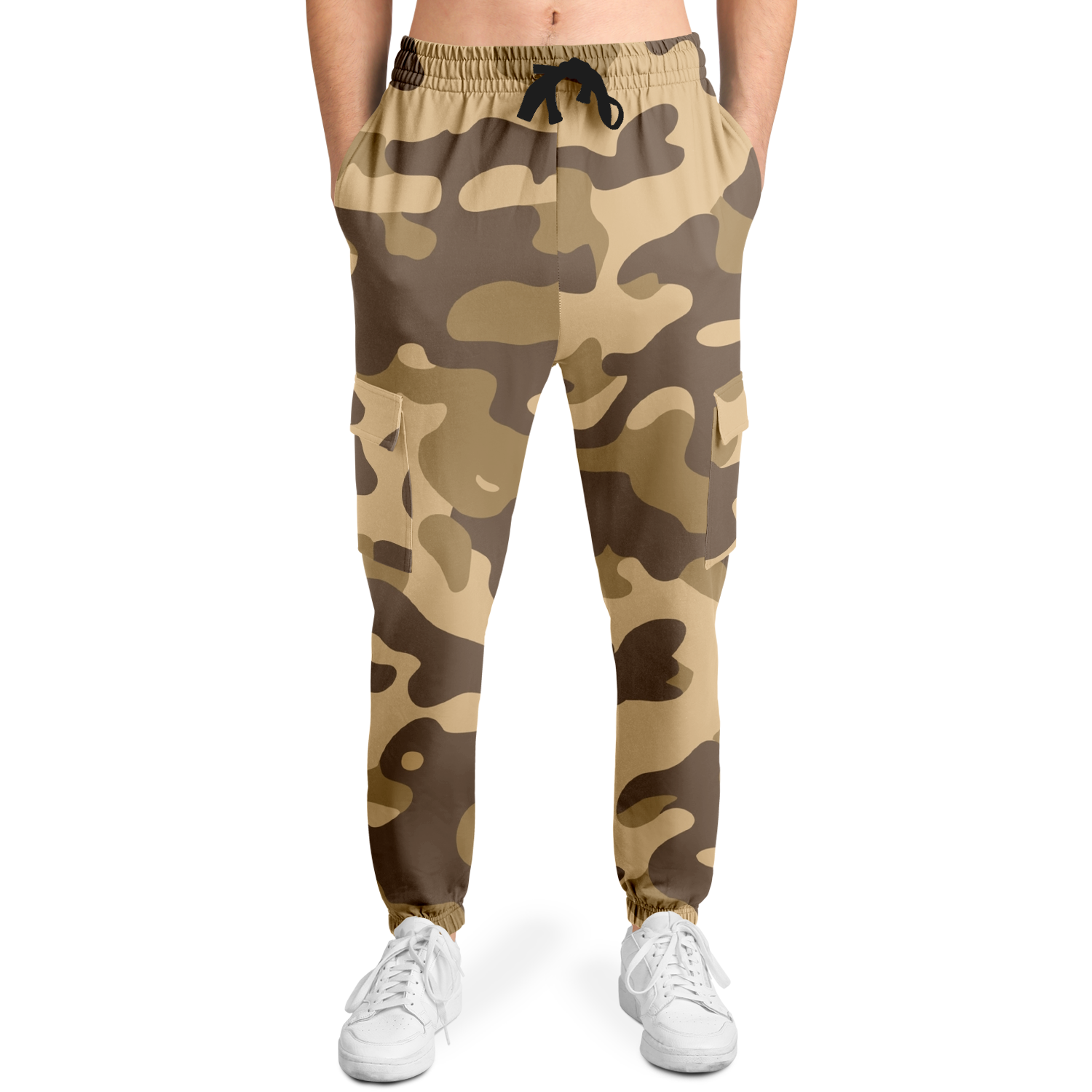 Camo Cargo Pants | Unisex | Khaki Camouflage