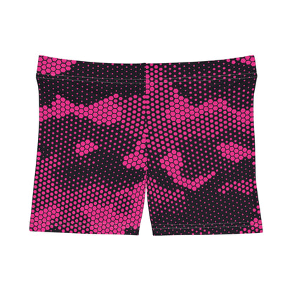 Women's Camo Shorts | Tight Fit | Pink Digital Dotted