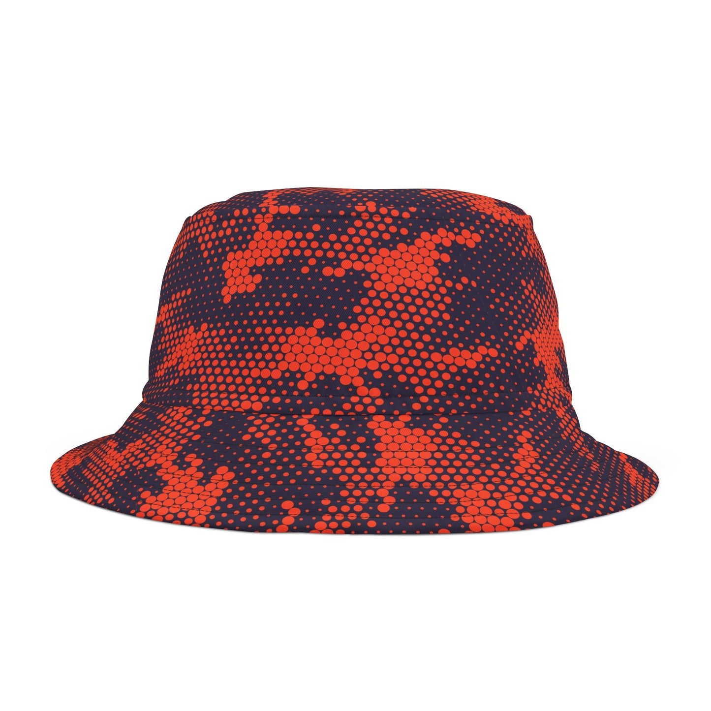 Camo Bucket Hat | Orange & Blue Camouflage