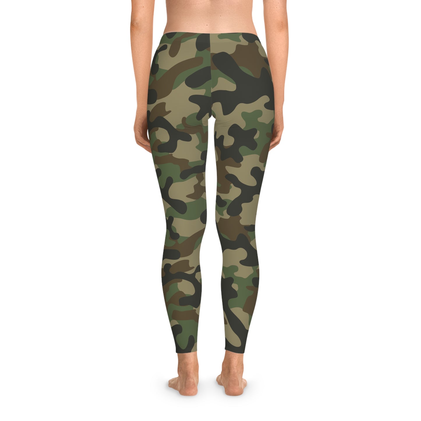 Brown Camo Leggings For Women | Mid Waist Fit