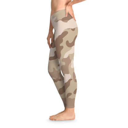 Brown Camo Leggings For Women | Desert Camouflage