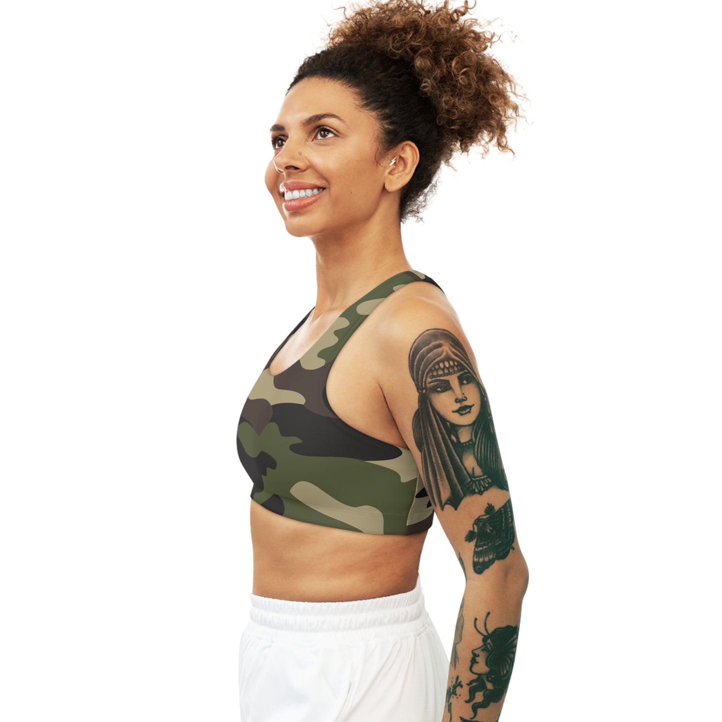 Camo Bra | Classic Green Sports Camouflage