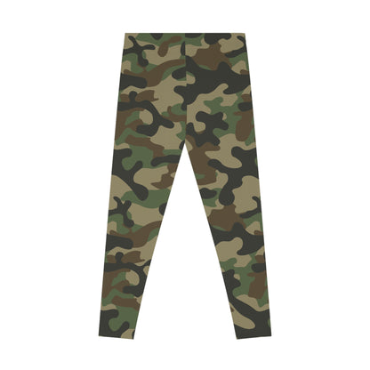 Brown Camo Leggings For Women | Mid Waist Fit