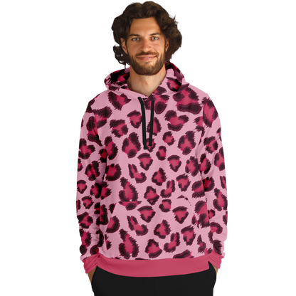 Leopard Hoodie | Pink, Cherry, and Black