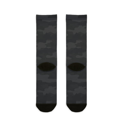 Camo Socks | Black | Sublimation Crew