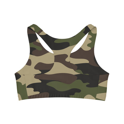 Camo Bra | Classic Green Sports Camouflage