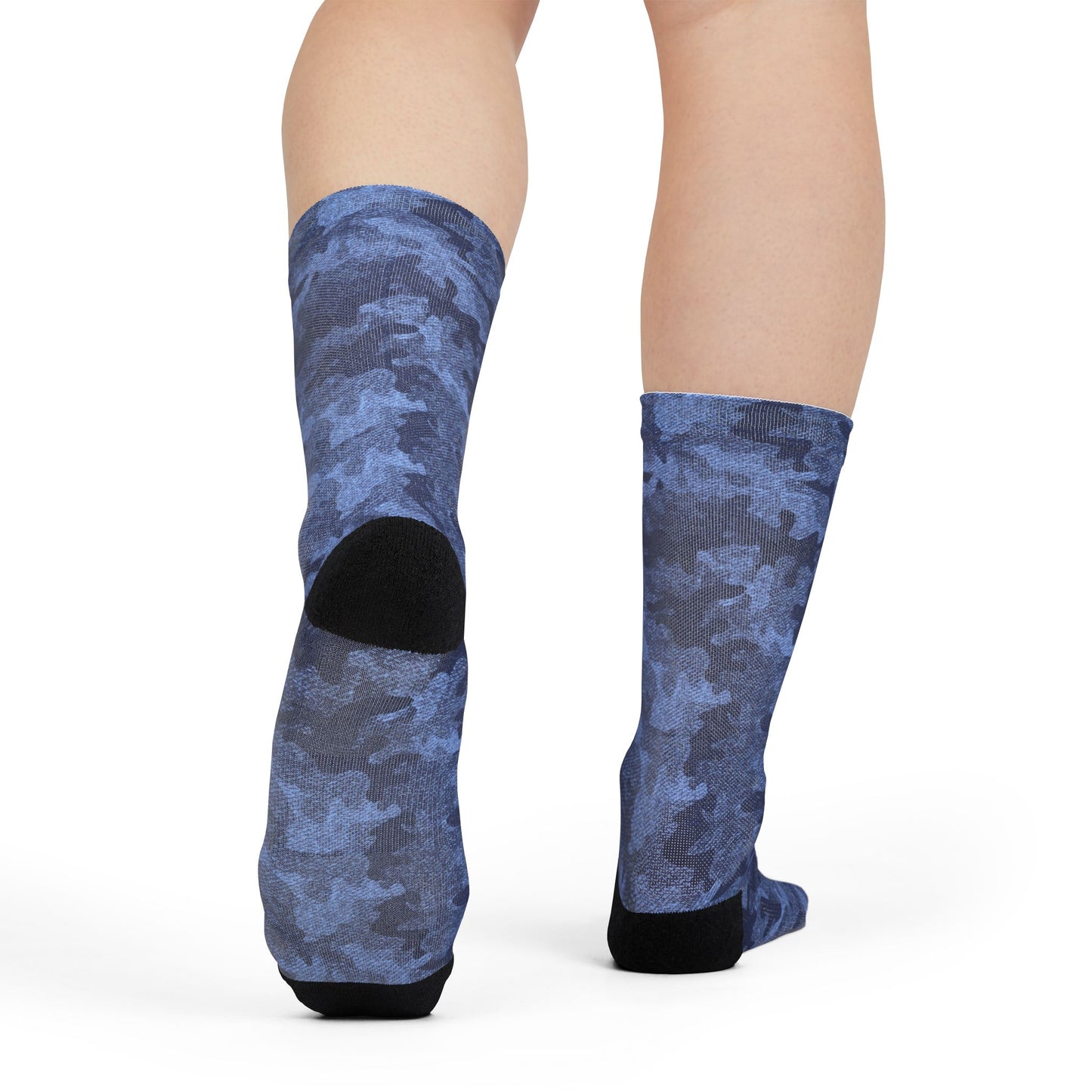 Camo Socks | Denim Blue | Sublimation Crew