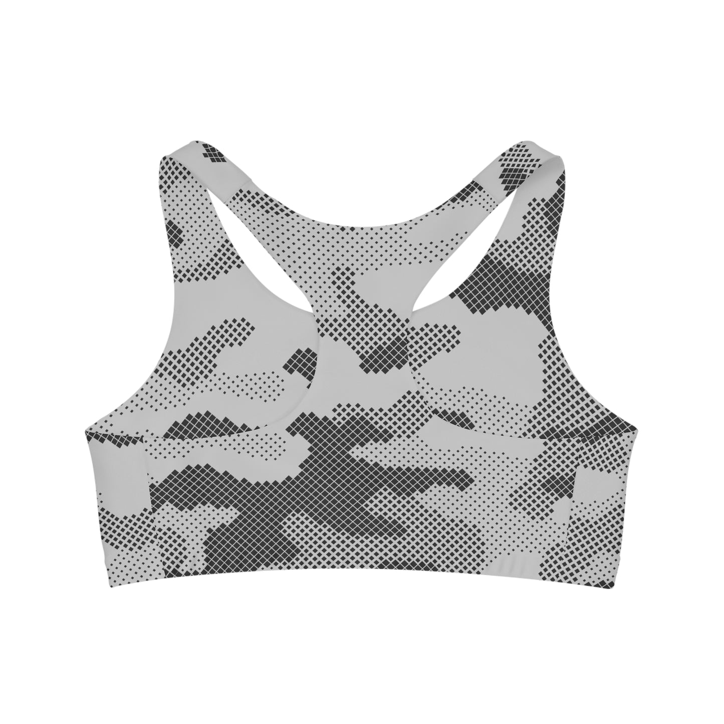 Camo Bra | Black & White Digital Camouflage