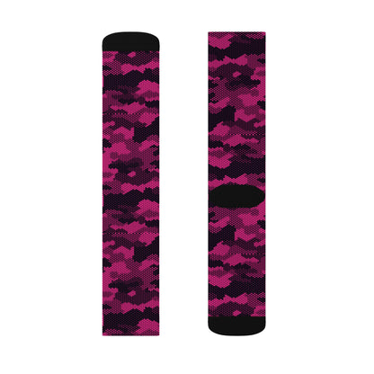 Camo Socks | Digital Pink Camouflage