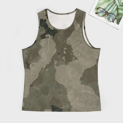 Camo Tank Top | Dirty Old Brown Camouflage