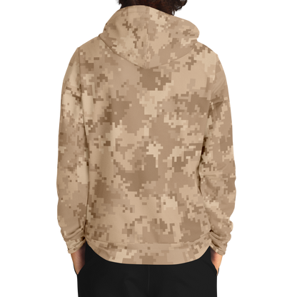 Brown Camo Hoodie | Pixel Digital Camouflage