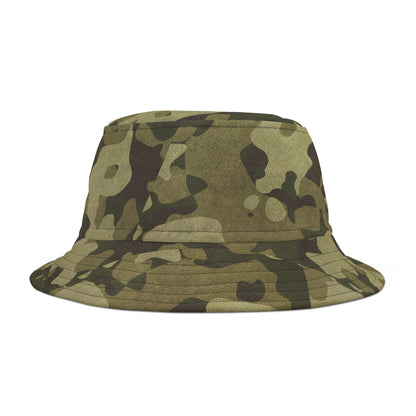 Camo Bucket Hat | Green Fabric Camouflage