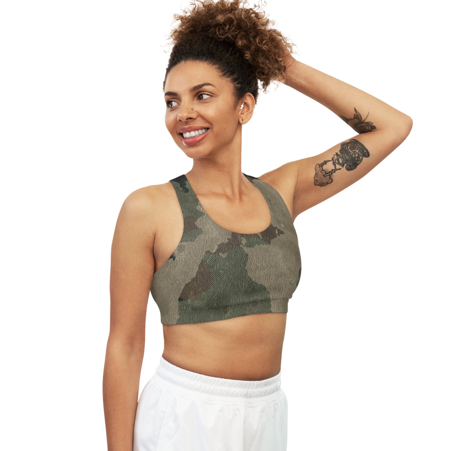 Camo Bra | Dirty Brown Sports Camouflage