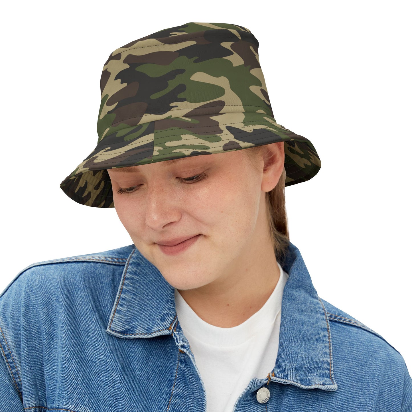 Camo Bucket Hat | Classic Green Camouflage