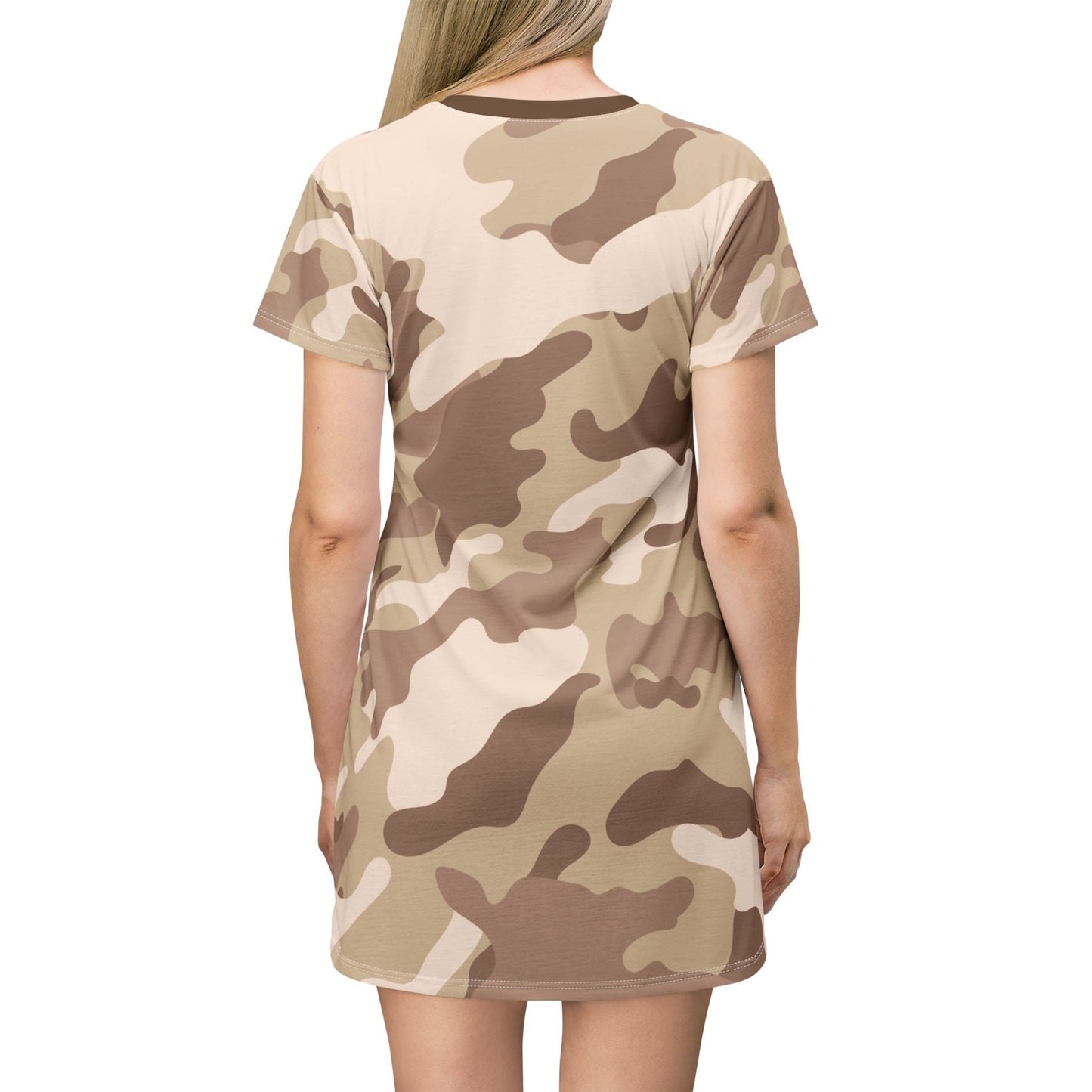 Camo T-Shirt Dress | Desert Brown Camouflage