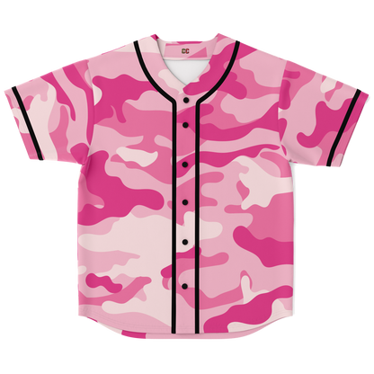 Camo Baseball Jersey | Lavender Pink Camouflage