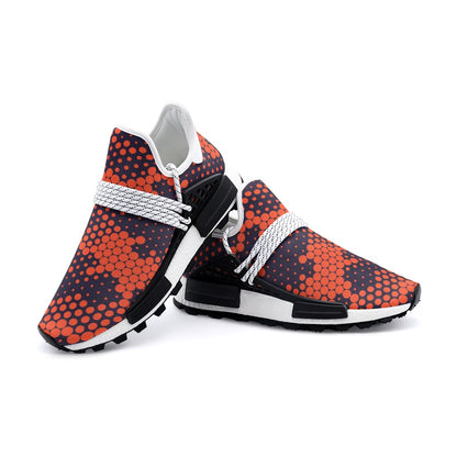 Lightweight Camo Sneakers | Orange and Blue Digital