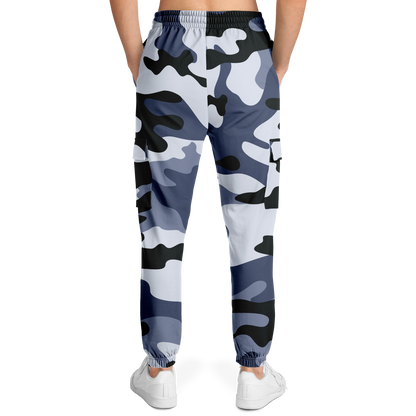 Camo Cargo Pants | Unisex | Light Blue Camouflage