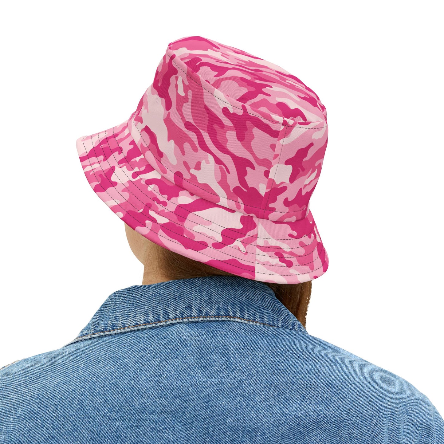 Camo Bucket Hat | Lavender Pink Camouflage