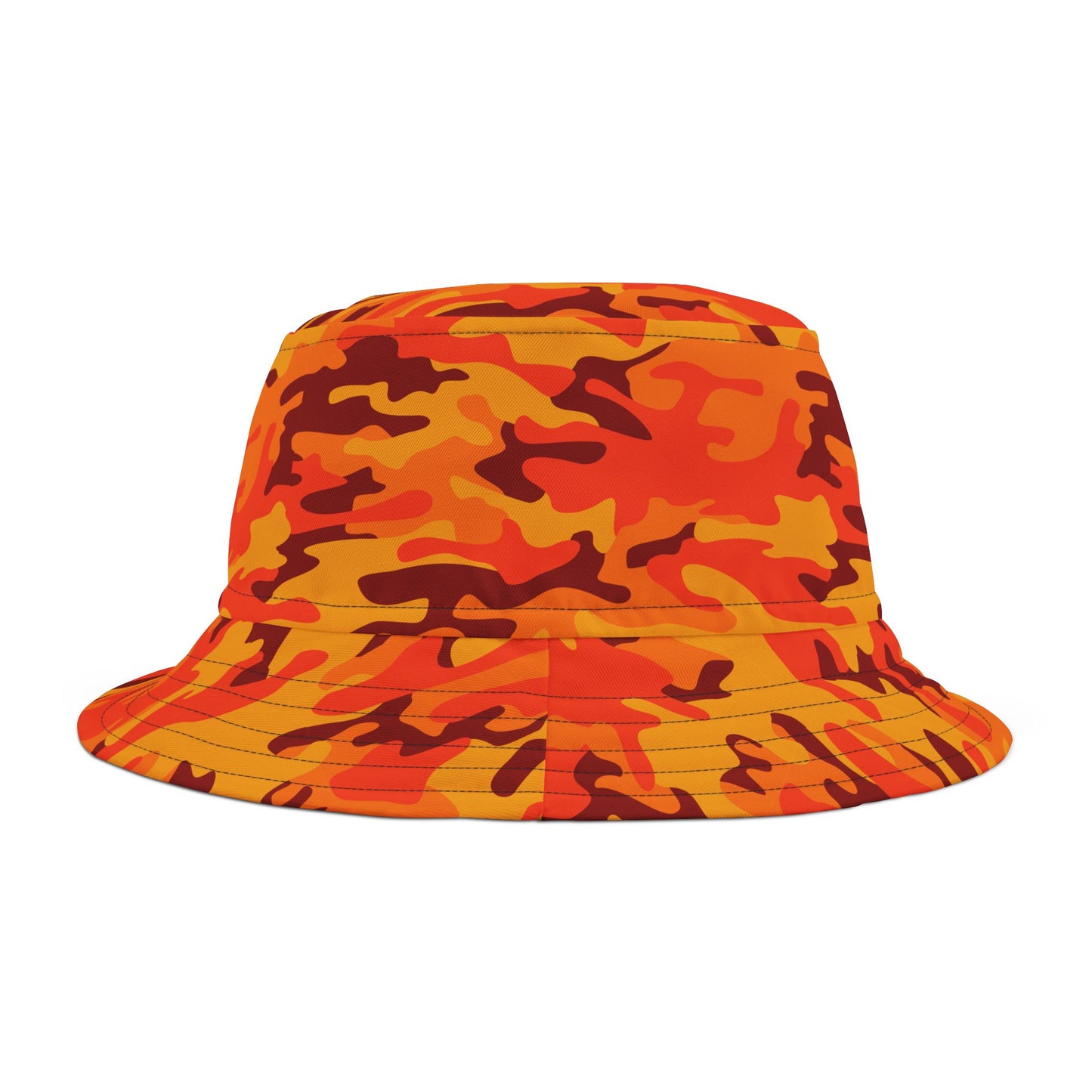 Camo Bucket Hat | Orange & Red Camouflage