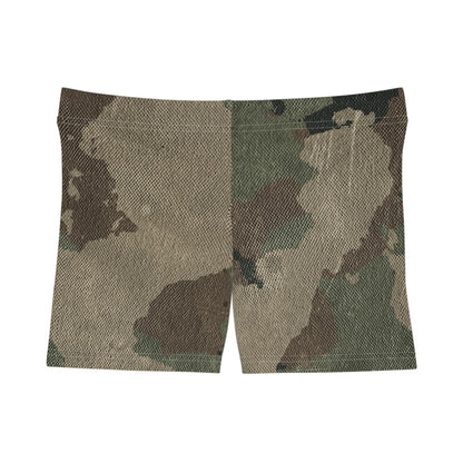 Women's Camo Shorts | Tight Fit | Dirty Brown Camouflage