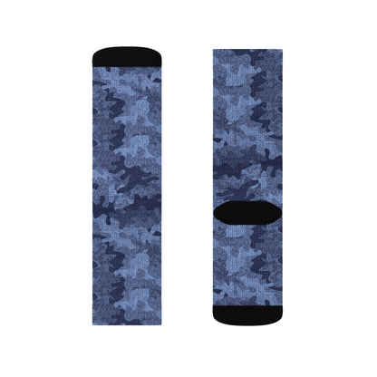 Camo Socks | Denim Blue Camouflage