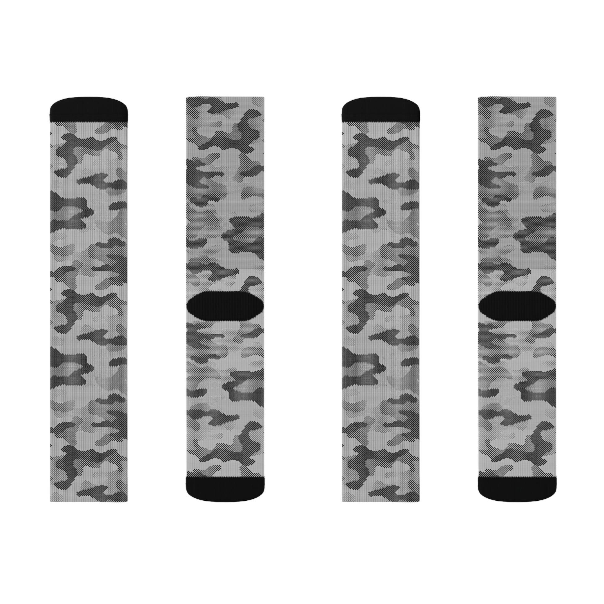 Camo Socks | Gray Digital Camouflage