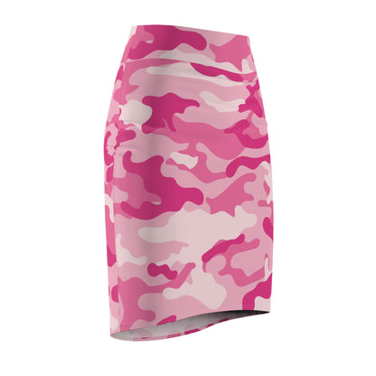 Camo Mini Skirt | Pencil Cut | Lavender Pink