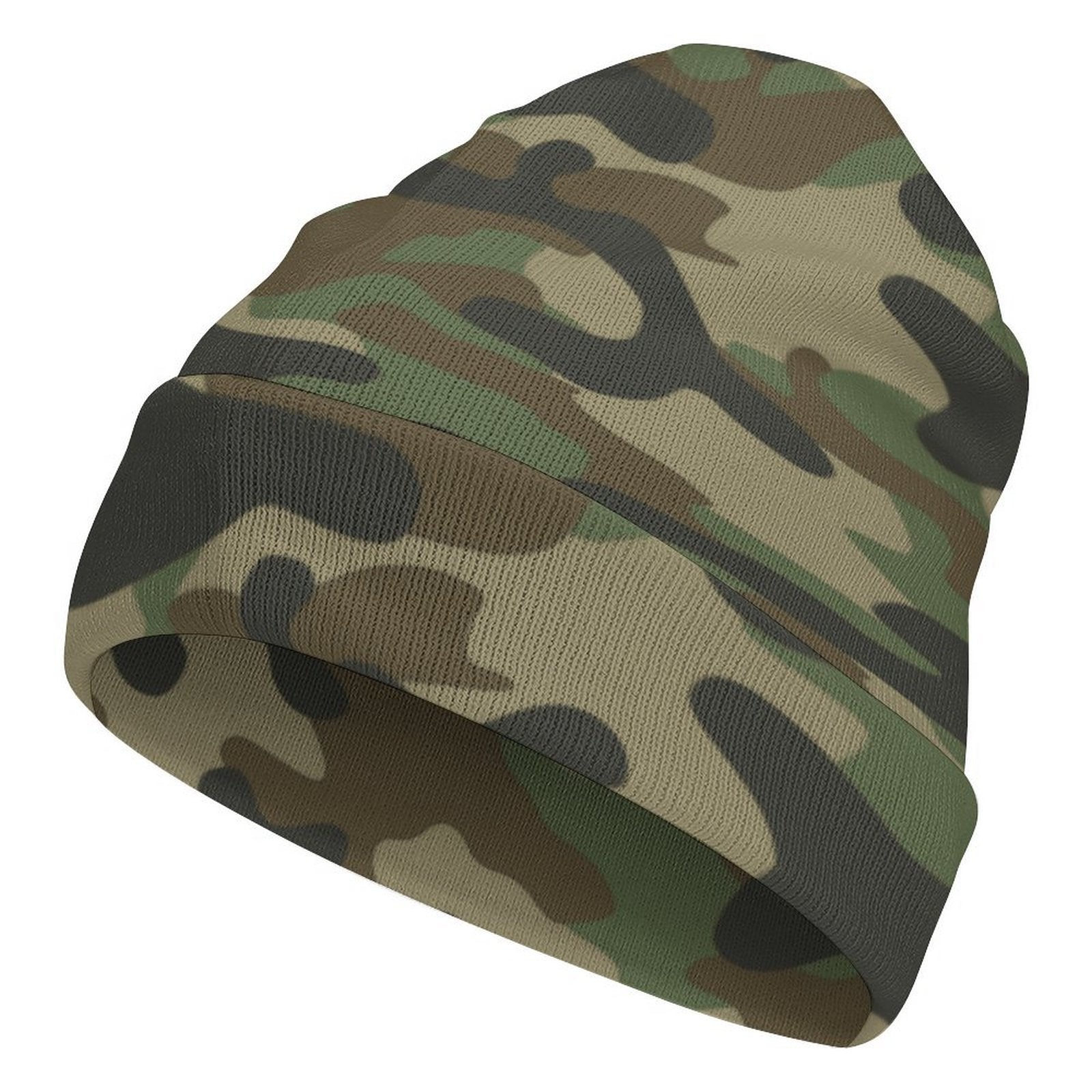 Camo Beanie | Military Brown Camouflage