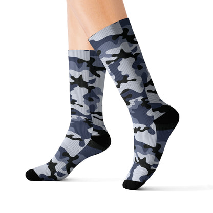 Camo Socks | Light Blue Camouflage