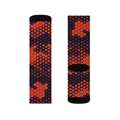 Camo Socks | Blue & Orange Digital Camouflage