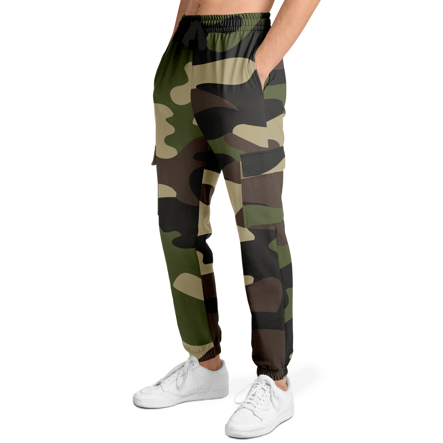 Camo Cargo Pants | Unisex | Classic Green Camouflage