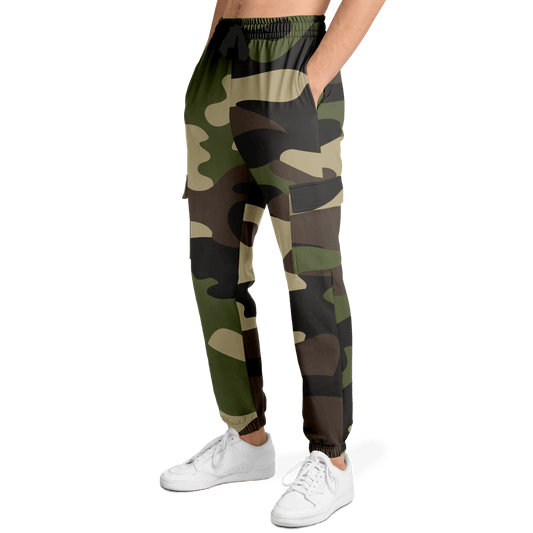 Camo Cargo Pants | Unisex | Classic Green Camouflage