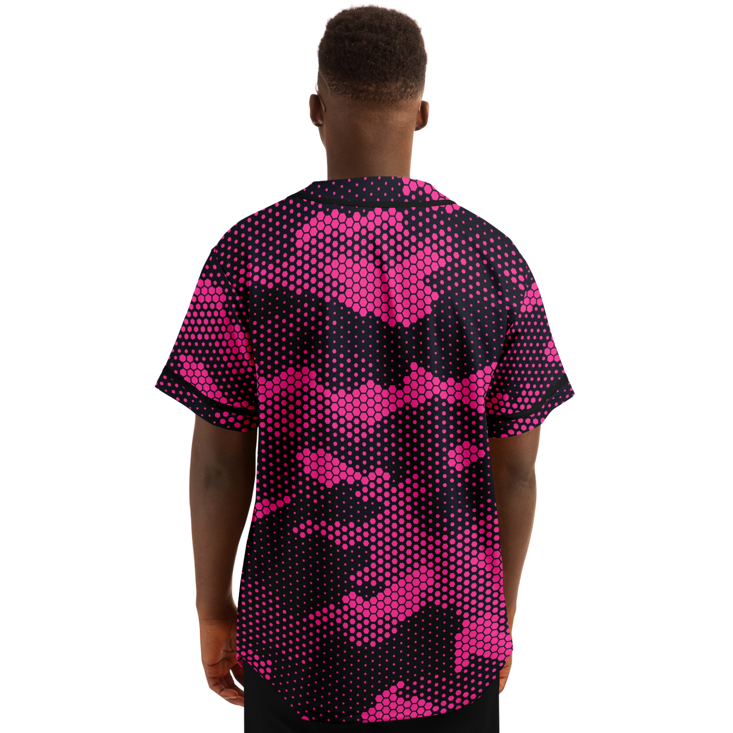 Camo Baseball Jersey | Pink Digital Camouflage