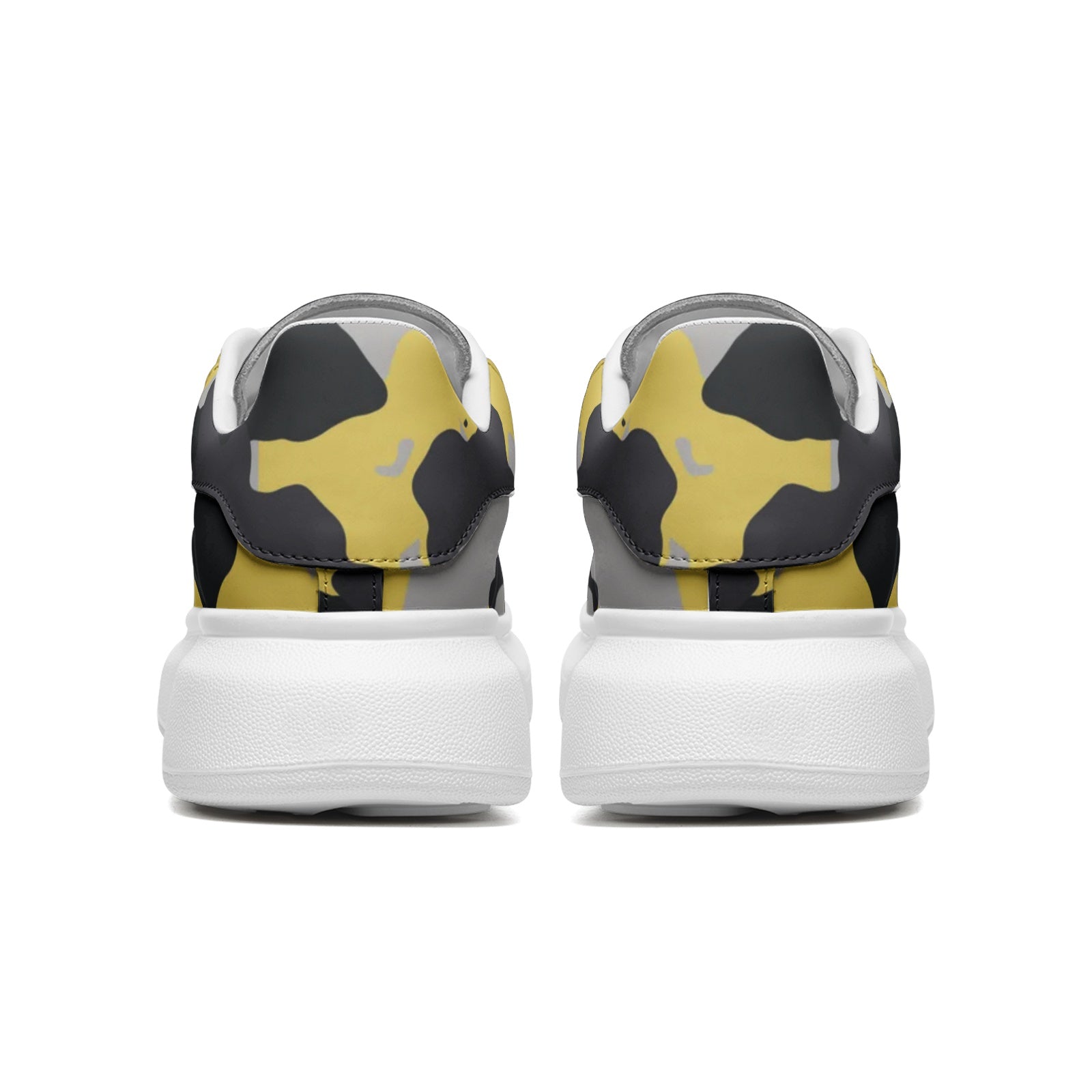 McQueen Camo Sneakers | Yellow, Black, and Silver Camouflage