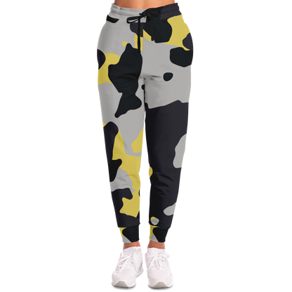 Camo Sweatpants | Unisex | Yellow, Black & Silver Camouflage