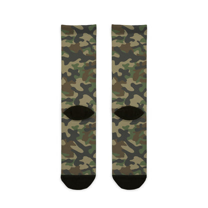 Camo Socks | Military Brown | Sublimation Crew