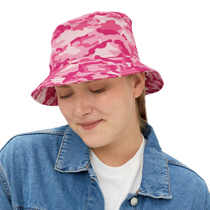 Camo Bucket Hat | Lavender Pink Camouflage