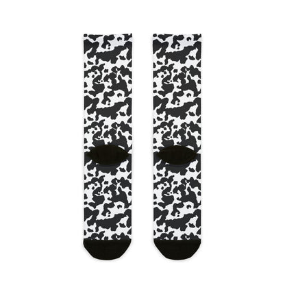 Camo Socks | Black & White | Sublimation Crew