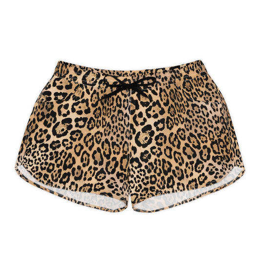 Women's Summer Shorts | Classic Brown Leopard Print | Camo Colors