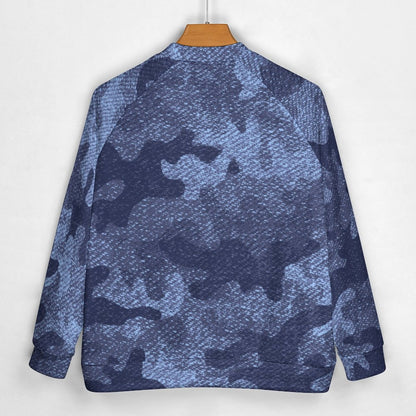 Men's Camo Jacket | Blue Denim Camouflage