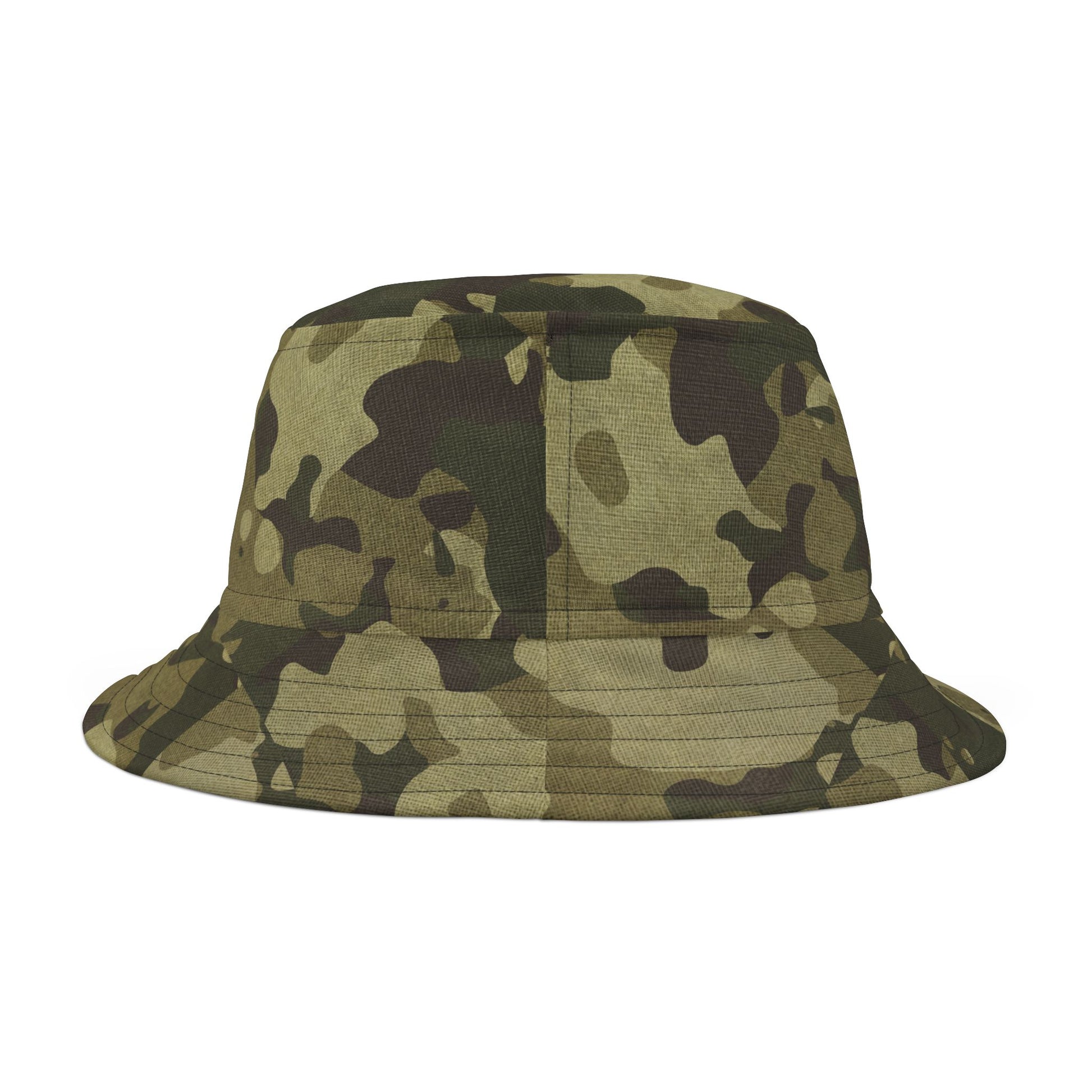 Camo Bucket Hat | Green Fabric Camouflage