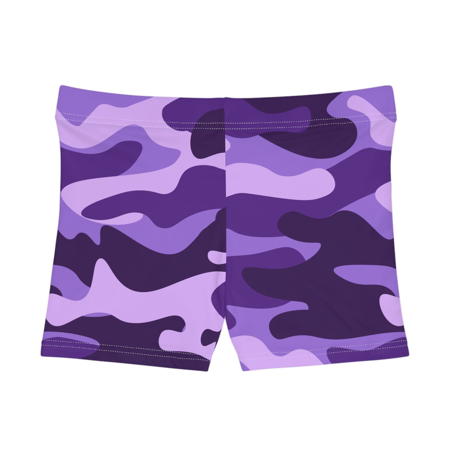 Women's Camo Shorts | Tight Fit | Purple, Blue and Mauve