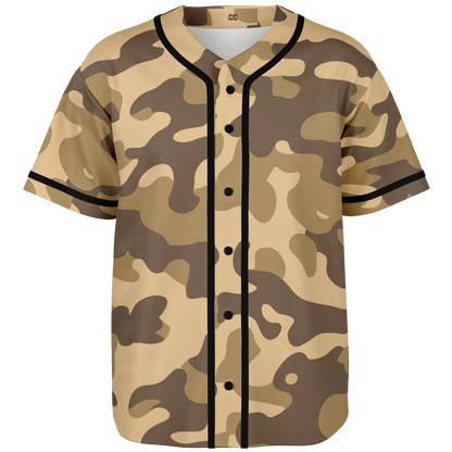 Camo Baseball Jersey | Khaki Camouflage