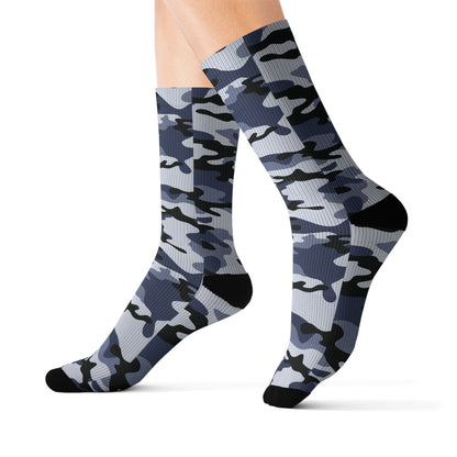 Camo Socks | Light Blue Camouflage