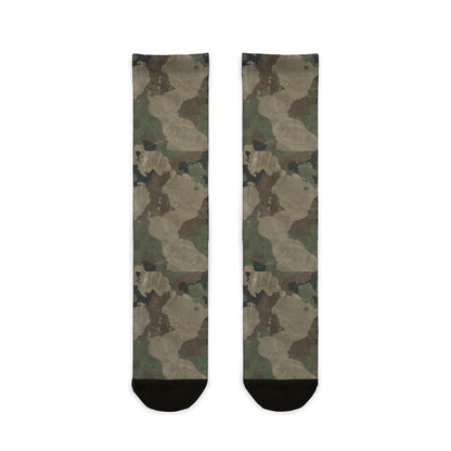 Camo Socks | Dirty Brown | Sublimation Crew