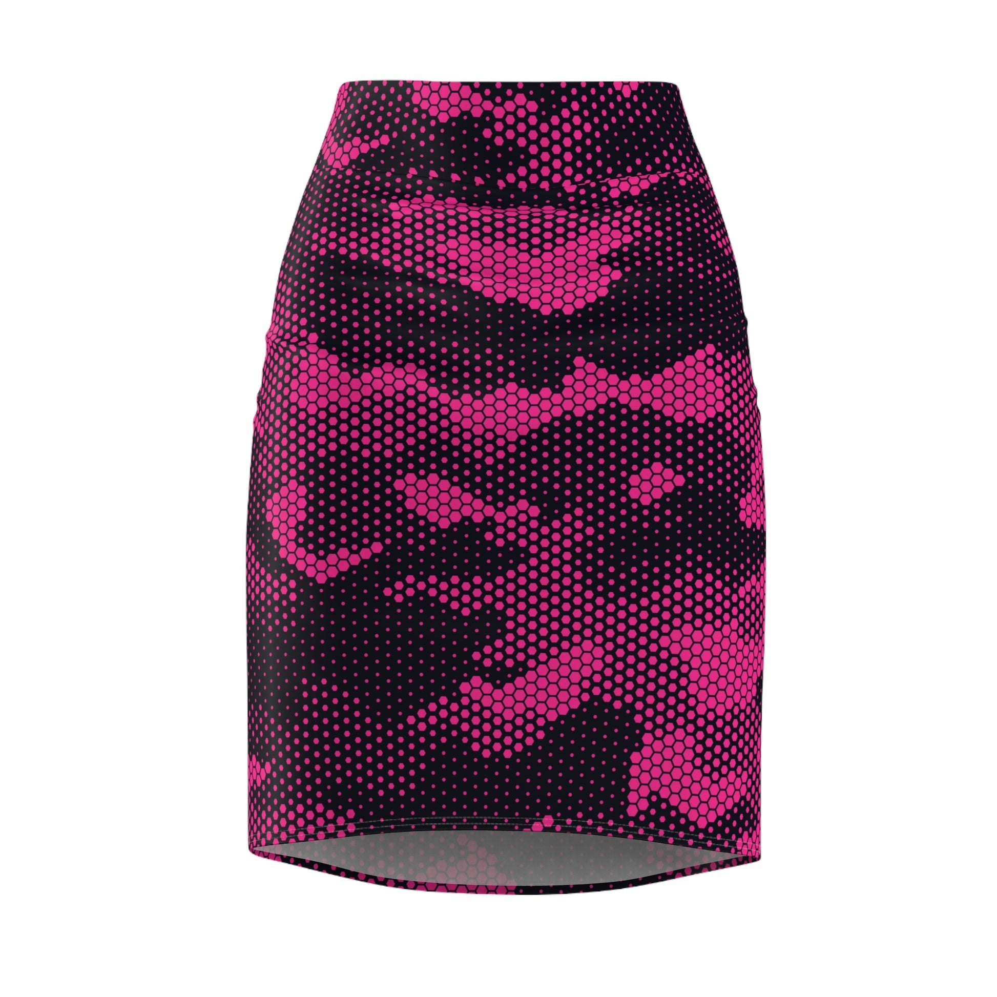 Camo Mini Skirt | Pencil Cut | Digital Pink Pattern